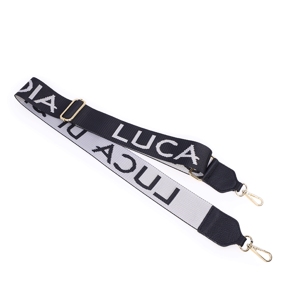 Baretă reglabilă pentru poșetă Luca di Gioia argintie din material textil 144baretaldg01nau