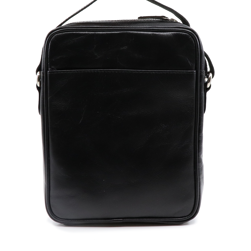 Geantă crossbody bărbați Luca di Gioia neagră din piele 266bgea6141n