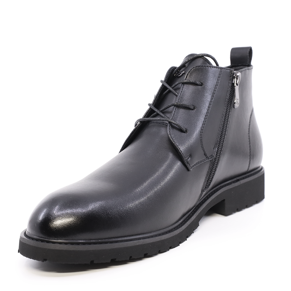 Ghete bărbați Luca di Gioia negre din piele  3910BG718N
