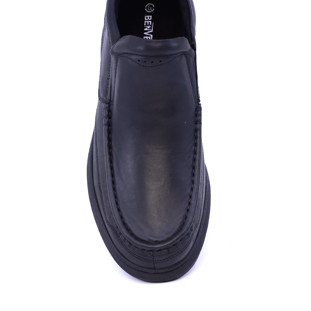 Ghete tip slip on bărbați  Luca di Gioia negre din piele 1132BG25319N