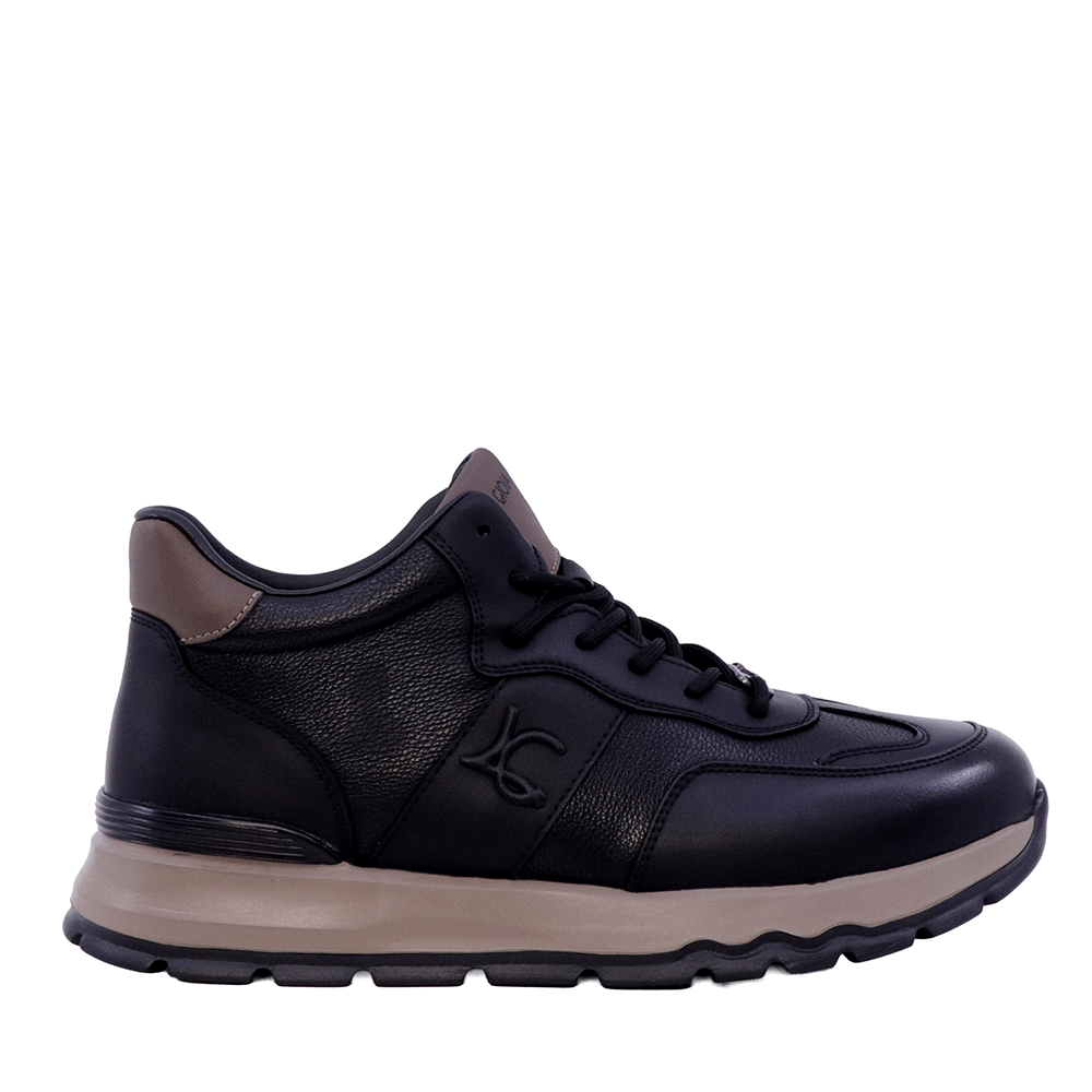 Sneakers high top bărbați Luca di Gioia negri 3912BG119N