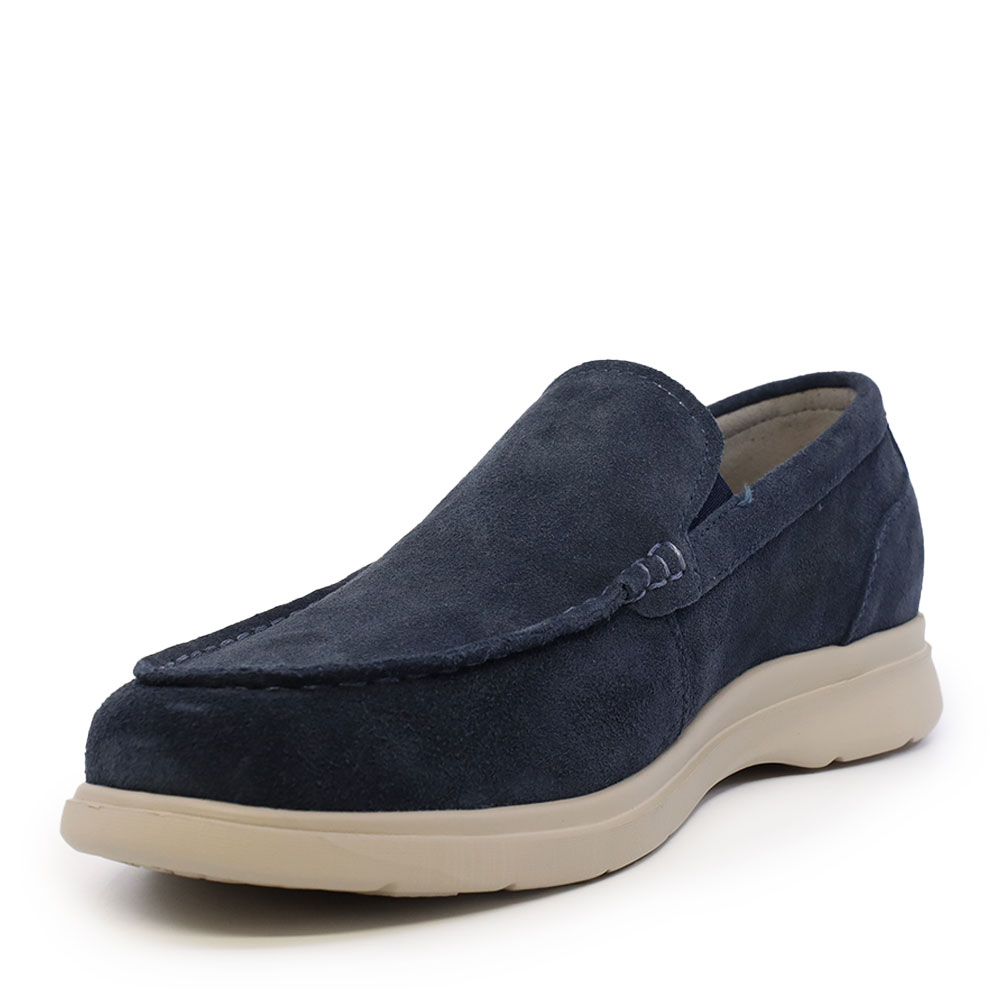 Mocasini bărbați Luca di Gioia bleumarin din piele întoarsă   2931BM1115VBL 
