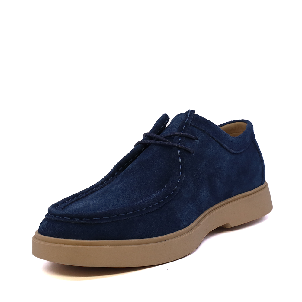 Mocasini  bărbați Luca di Gioia bleumarin  din piele întoarsă 3911BM777VBL