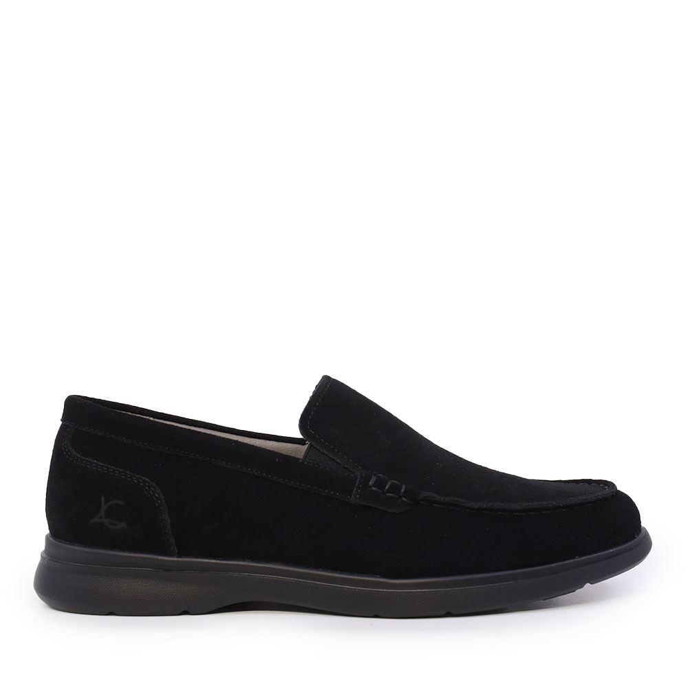 Mocasini bărbați Luca di Gioia negri din piele întoarsă   2931BM1115VN