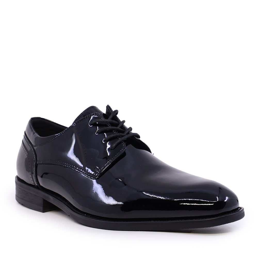 Pantofi derby bărbați Luca di Gioia negri din piele lăcuită 2931BP56508LN
