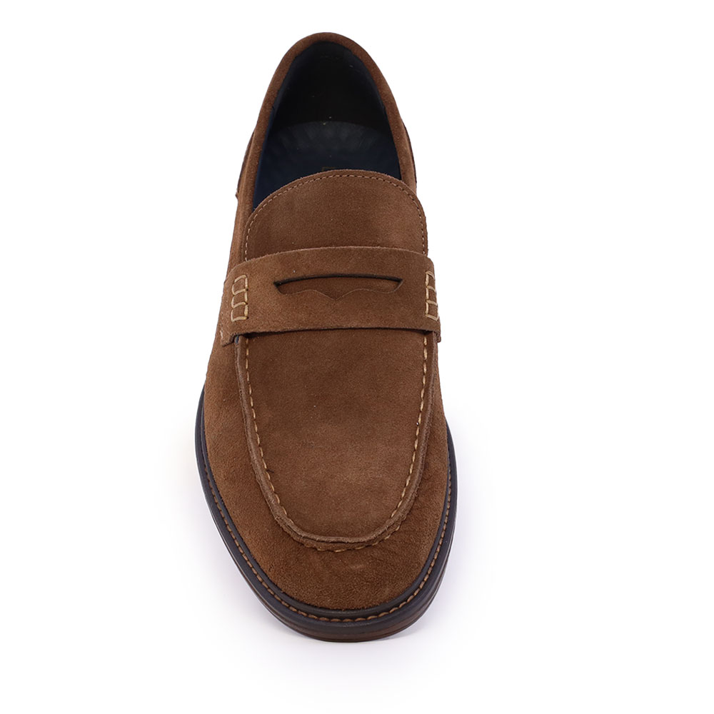 Pantofi loafers bărbați Luca di Gioia maro din piele întoarsă 2931BP6211VM