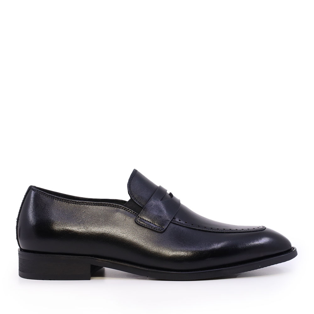 Pantofi loafers bărbați Luca di Gioia negri din piele  2931BP0811N
