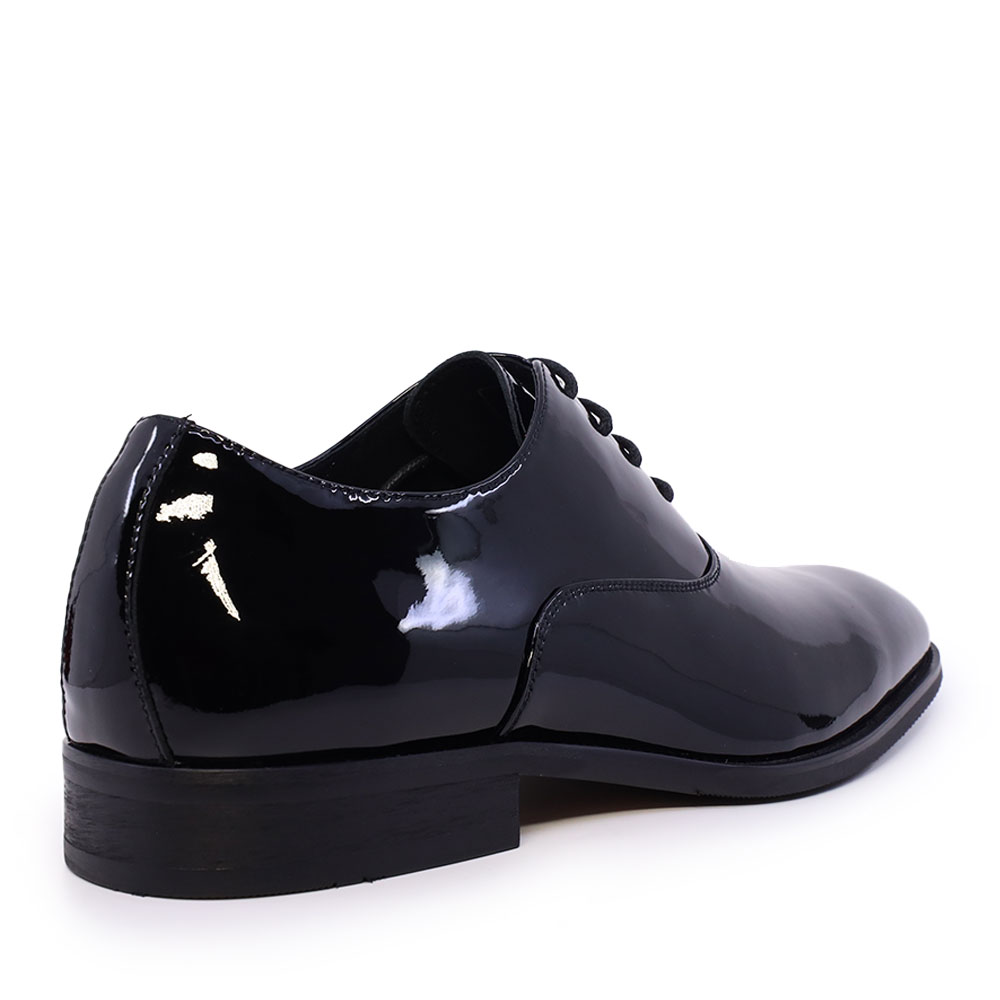 Pantofi oxford bărbați Luca di Gioia negri din piele lăcuită 2931BP56507LN