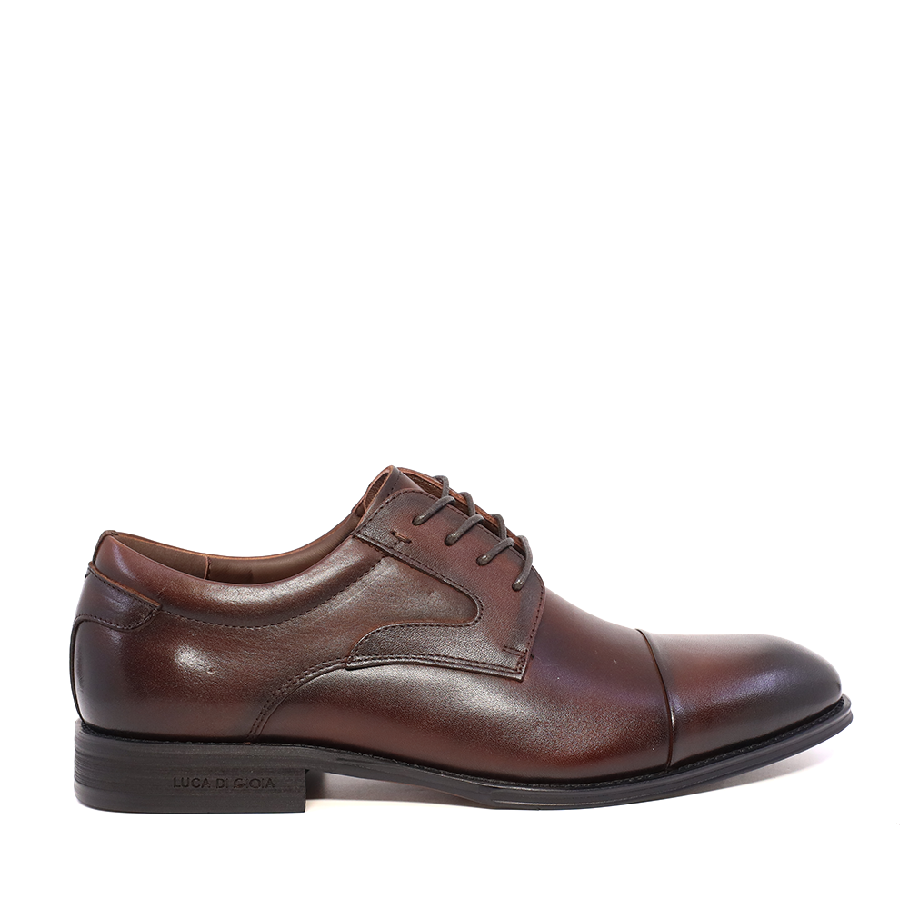 Pantofi derby bărbați  Luca di Gioia maro din piele naturală 2930BP55107M