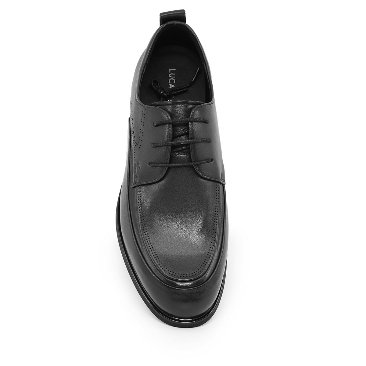Pantofi derby bărbați Luca di Gioia negri din piele 1320BP610N