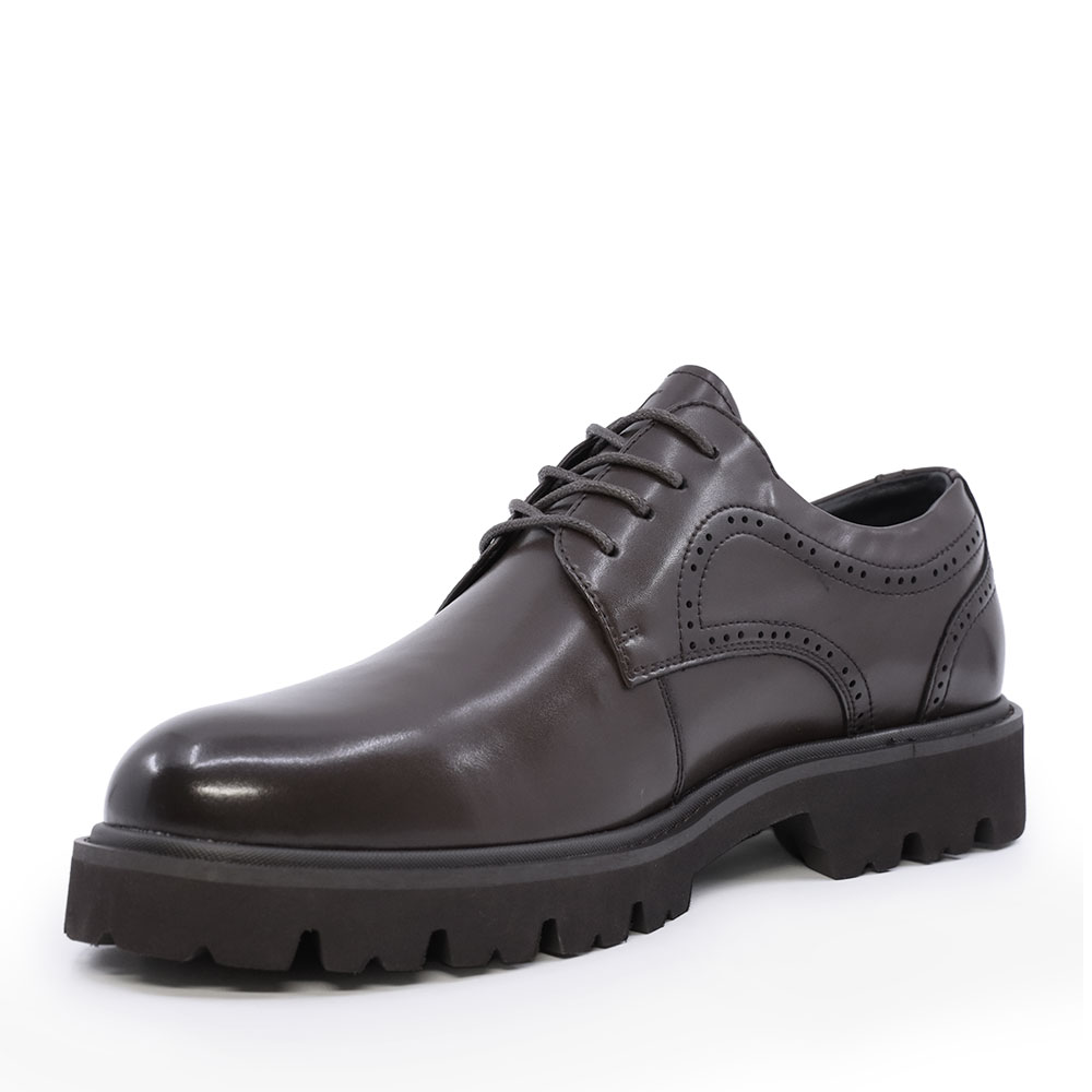Pantofi derby bărbați Luca di Gioia negri din piele 2932BP6709N