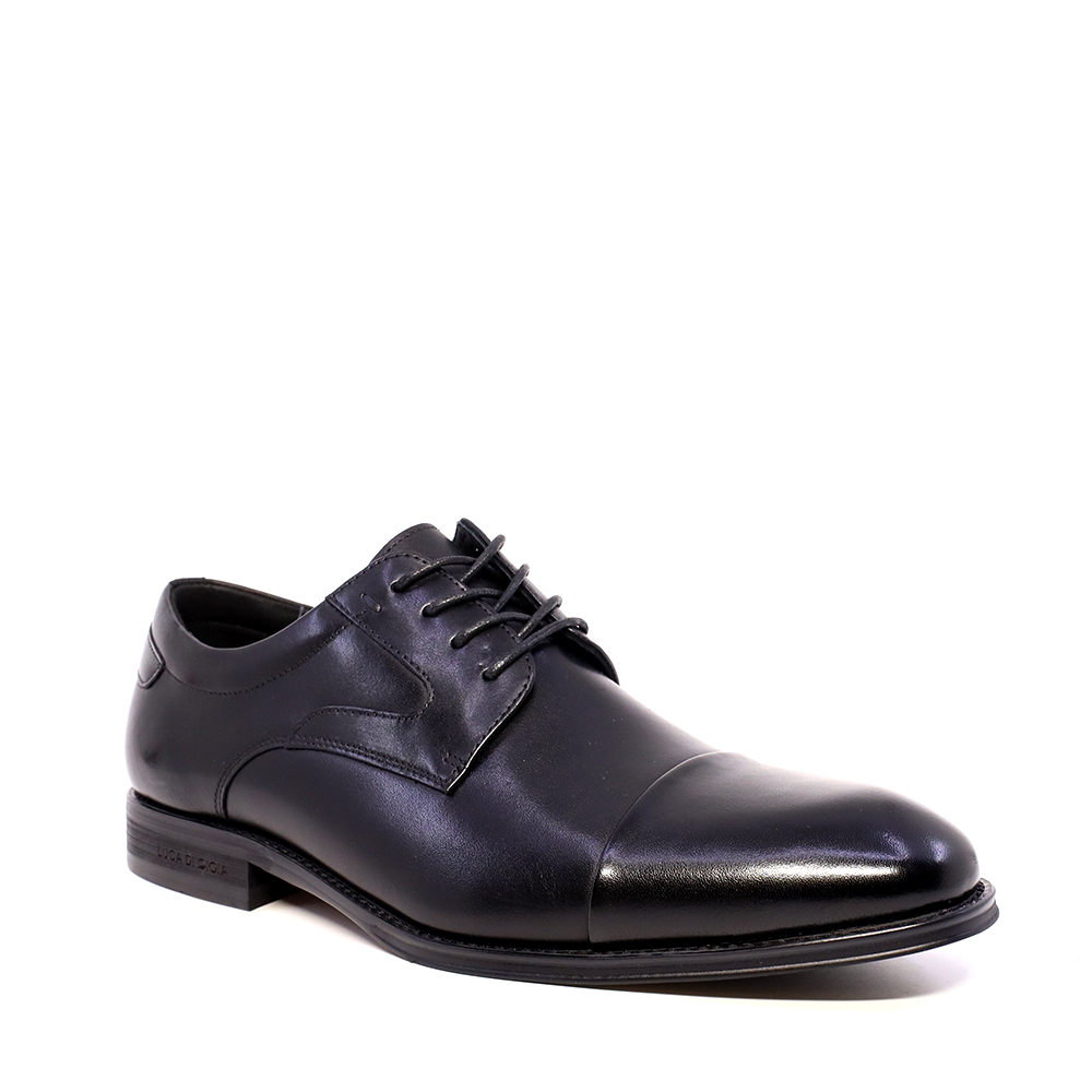 Pantofi derby bărbați  Luca di Gioia negri din piele naturală 2930BP55107N - 1 | YEO