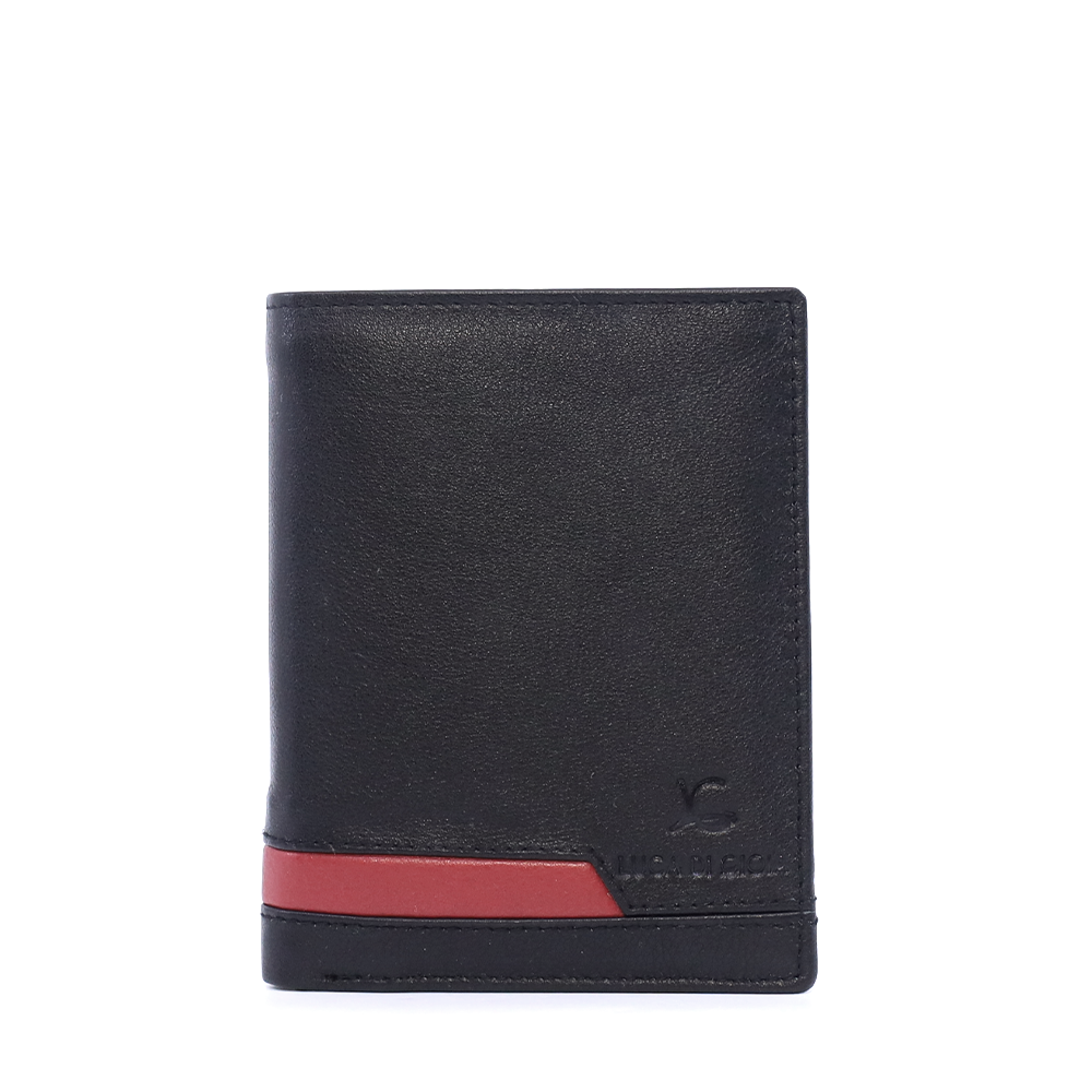 Portmoneu bărbați Luca di Gioia negru din piele 266BPU3312NR