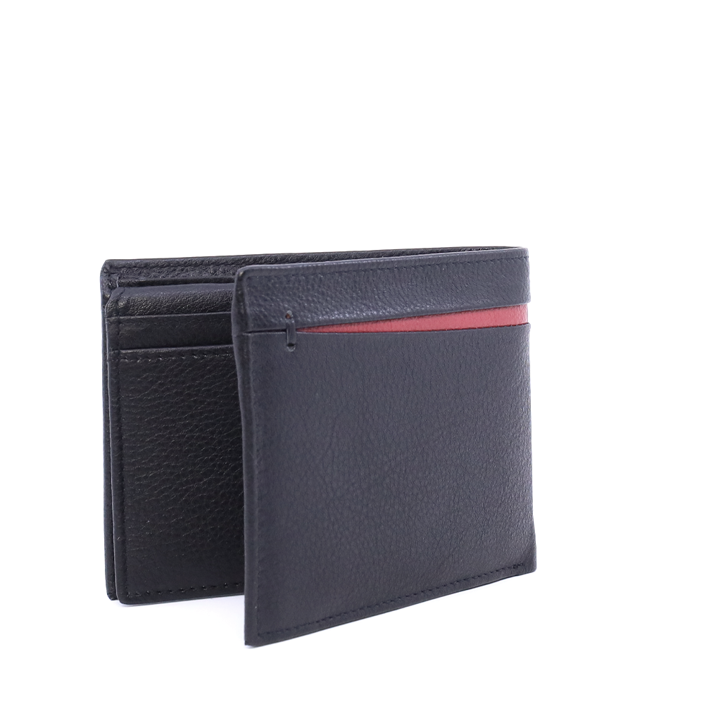 Portmoneu bărbați Luca di Gioia negru din piele 266BPU3386NR - imagine 2