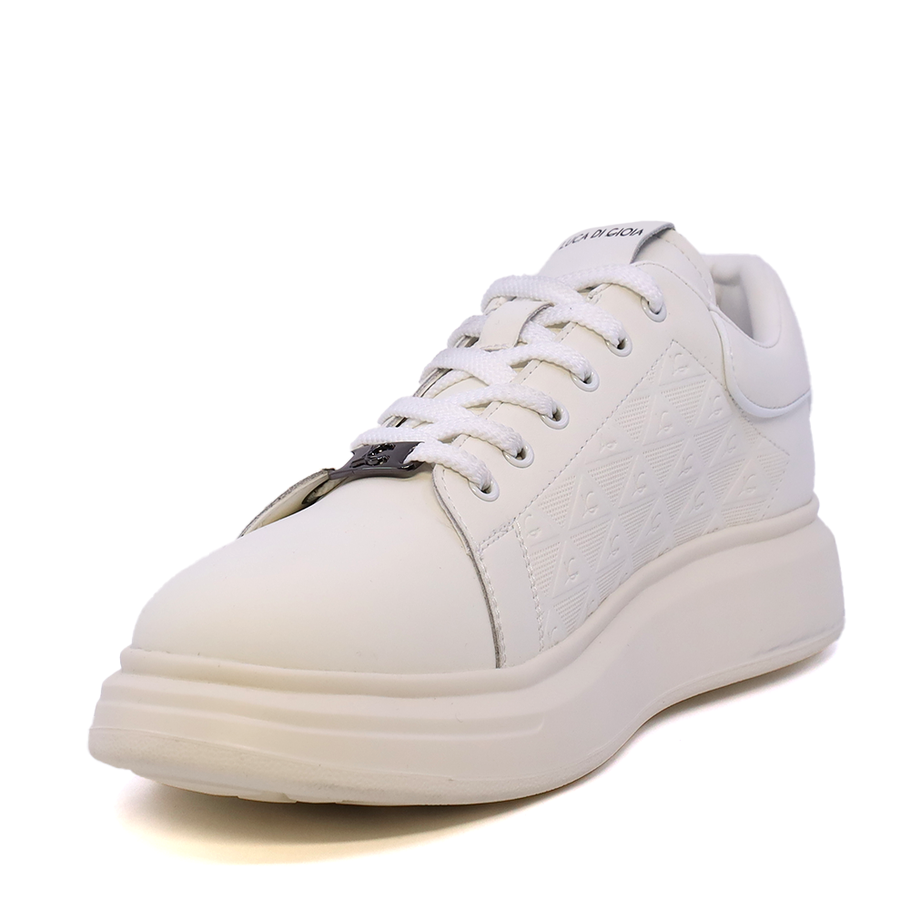 Sneakers  bărbați Luca di Gioia  albi din piele   3911BP853A