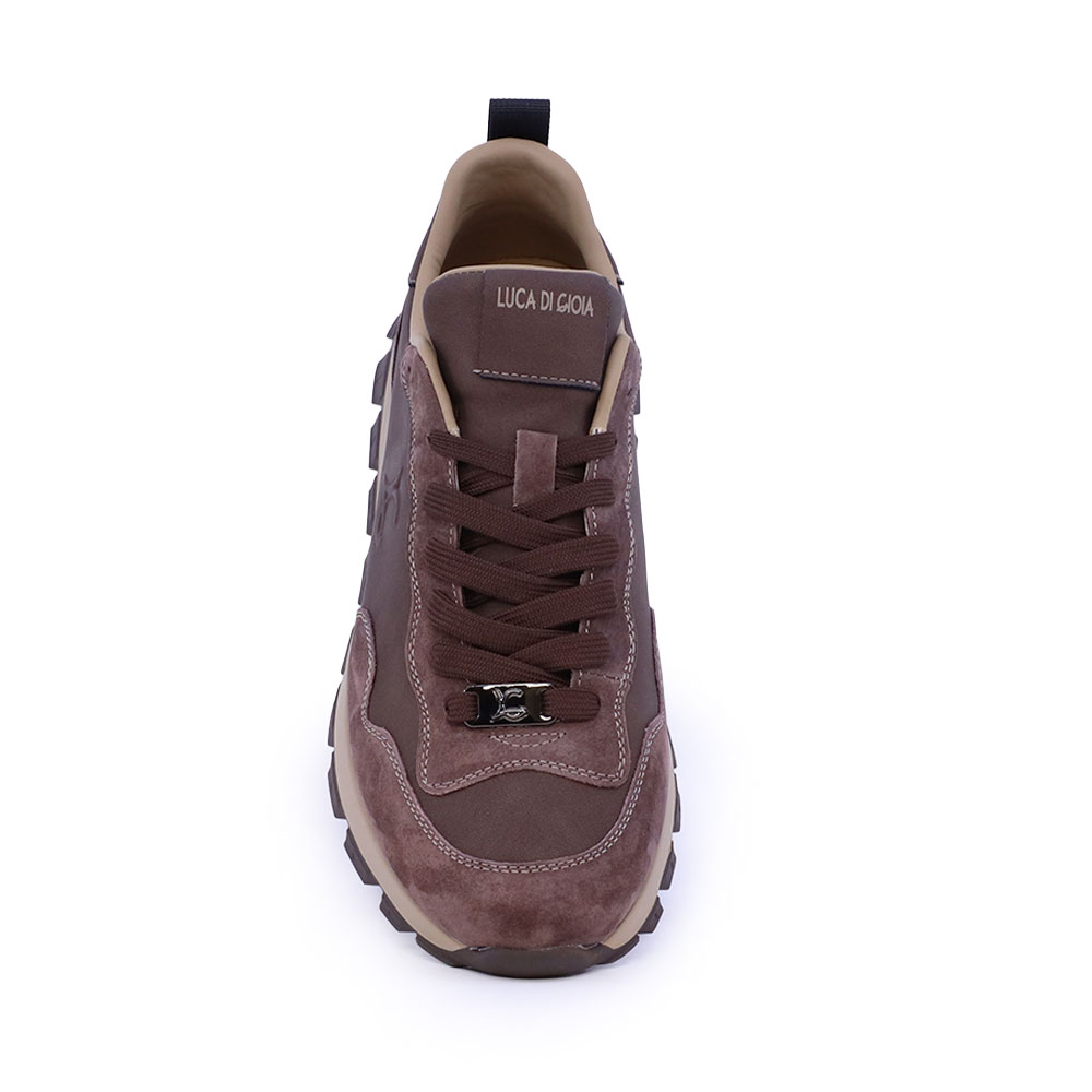 Sneakers bărbați Luca di Gioia maro din piele 3912BP033VM