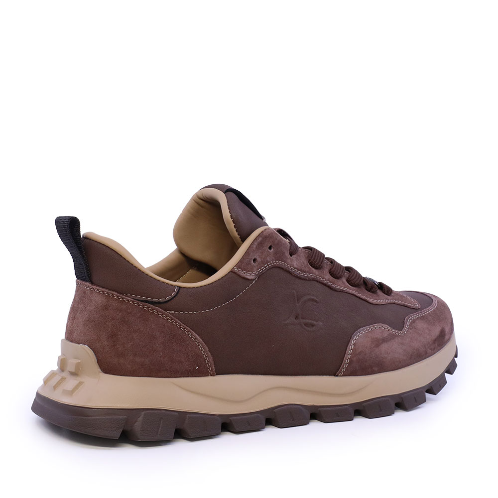 Sneakers bărbați Luca di Gioia maro din piele 3912BP033VM