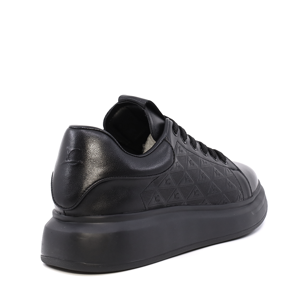Sneakers  bărbați Luca di Gioia negri din piele   3912bp853n
