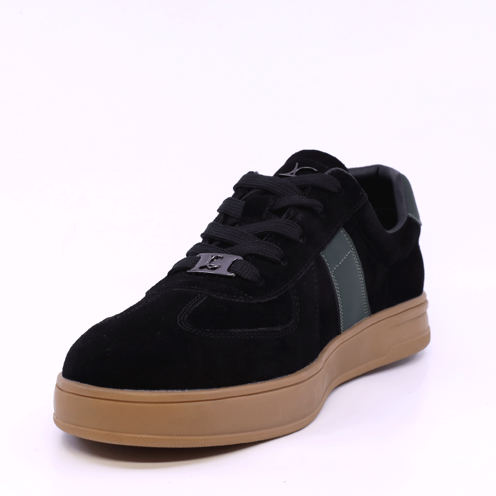 Sneakers bărbați Luca di Gioia negri din piele întoarsă 3912BP939VN