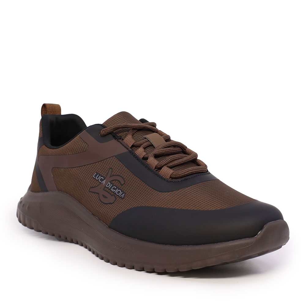 Sneakers cu logo bărbați Luca di Gioia maro din material textil 3910BP064M - 1 | YEO