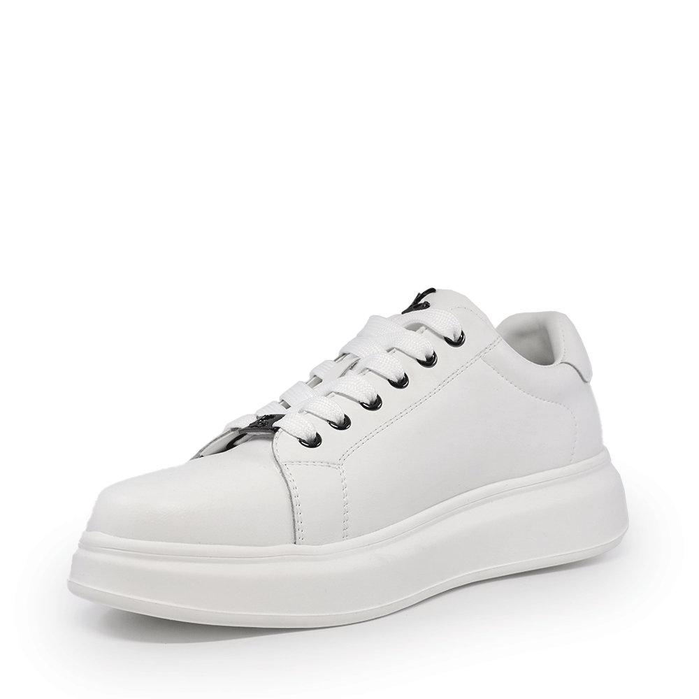 Sneakers ușori bărbați Luca di Gioia albi din piele 3919BP198A