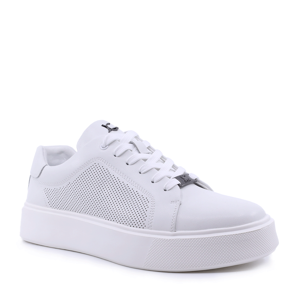 Sneakers ușori bărbați Luca di Gioia  albi din piele 3911BP781A