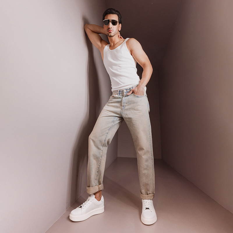 Sneakers ușori bărbați Luca di Gioia  albi din piele 3911BP781A - imagine 2