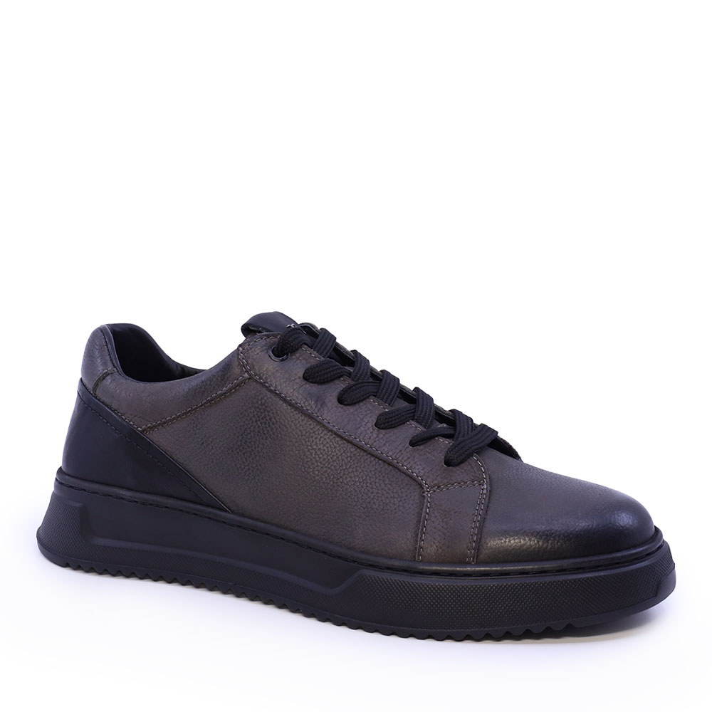 Sneakers ușori bărbați Luca di Gioia gri din piele 2302BP33731NGR — imaginea 2