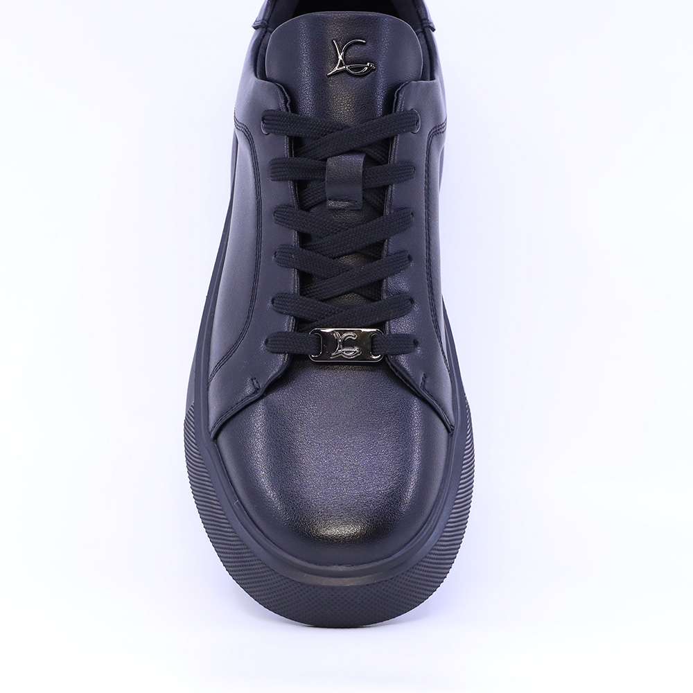 Sneakers ușori bărbați Luca di Gioia negri din piele 3912BP782N