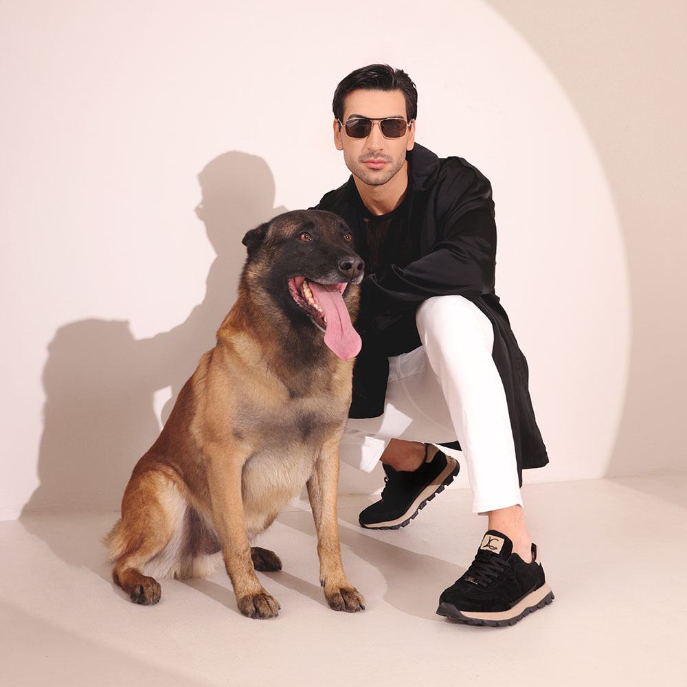 Sneakers ușori bărbați Luca di Gioia  negri din piele și velur  3911bp066n - imagine 2