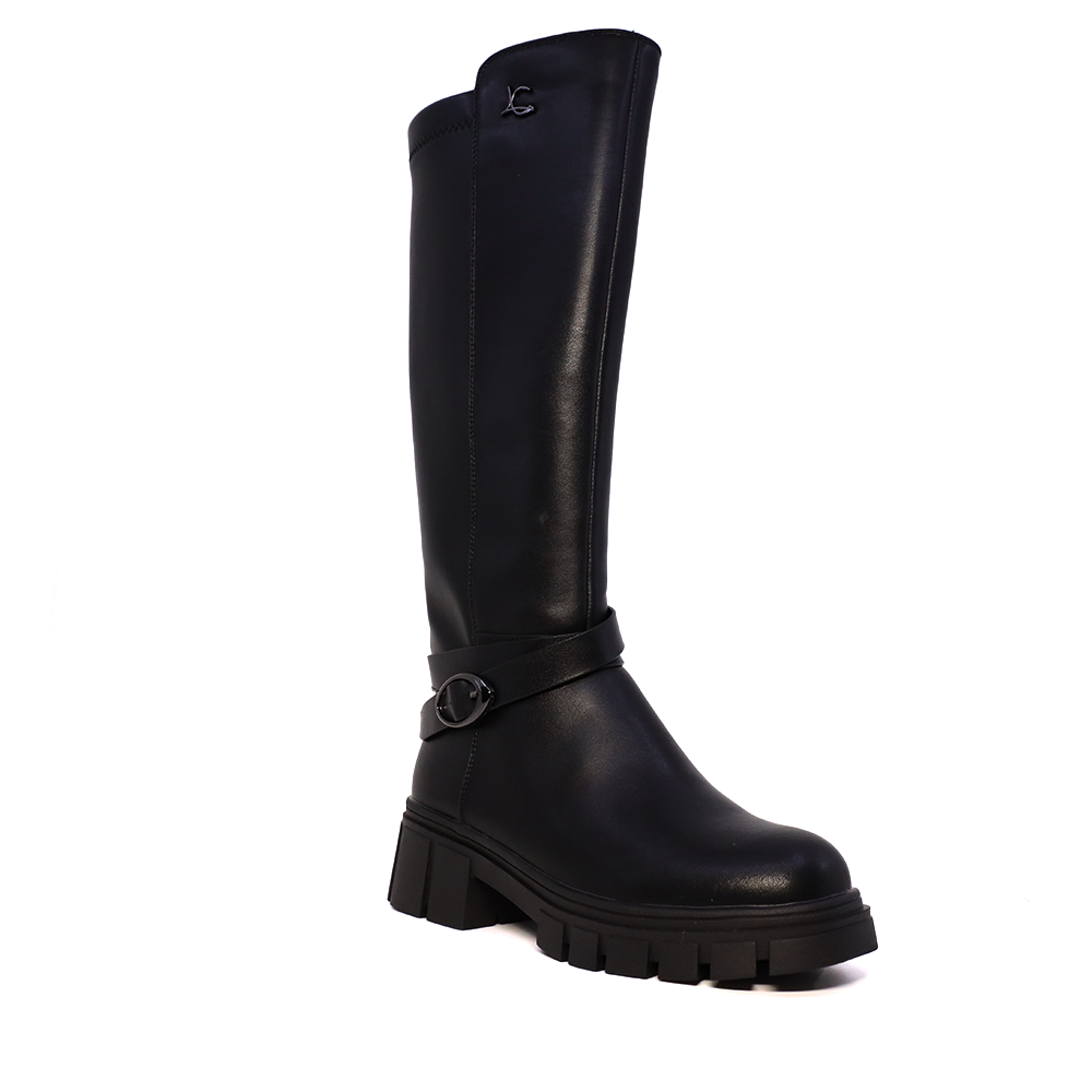 Cizme biker femei Luca di Gioia negre din piele 1290DC4210N - 1 | YEO