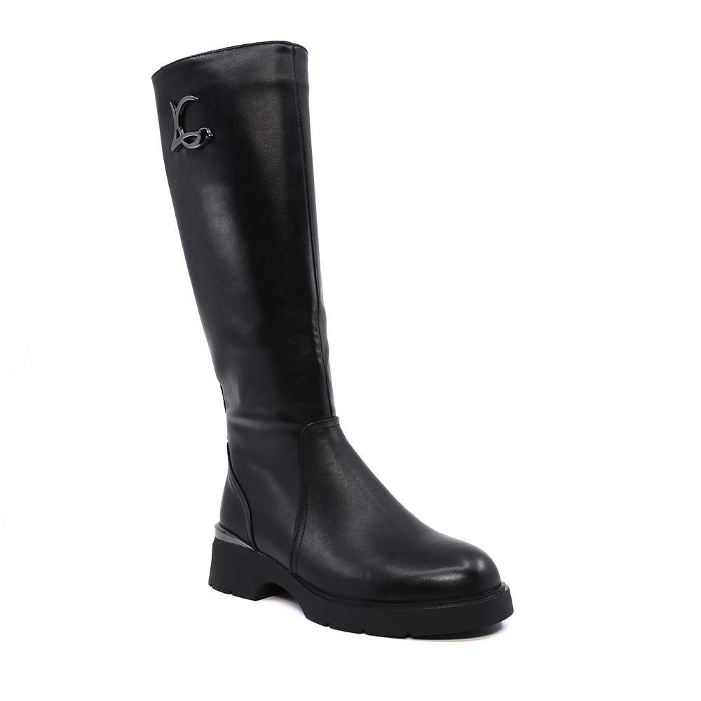 Cizme cu toc mediu  femei Luca di Gioia negre din piele naturală 1150DC1380N - 1 | YEO