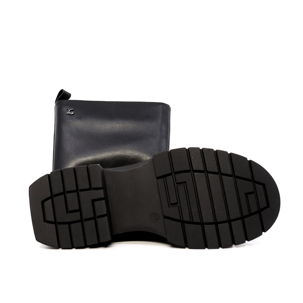 Cizme tip biker femei Luca di Gioia negre din piele naturală 1150DC1310N