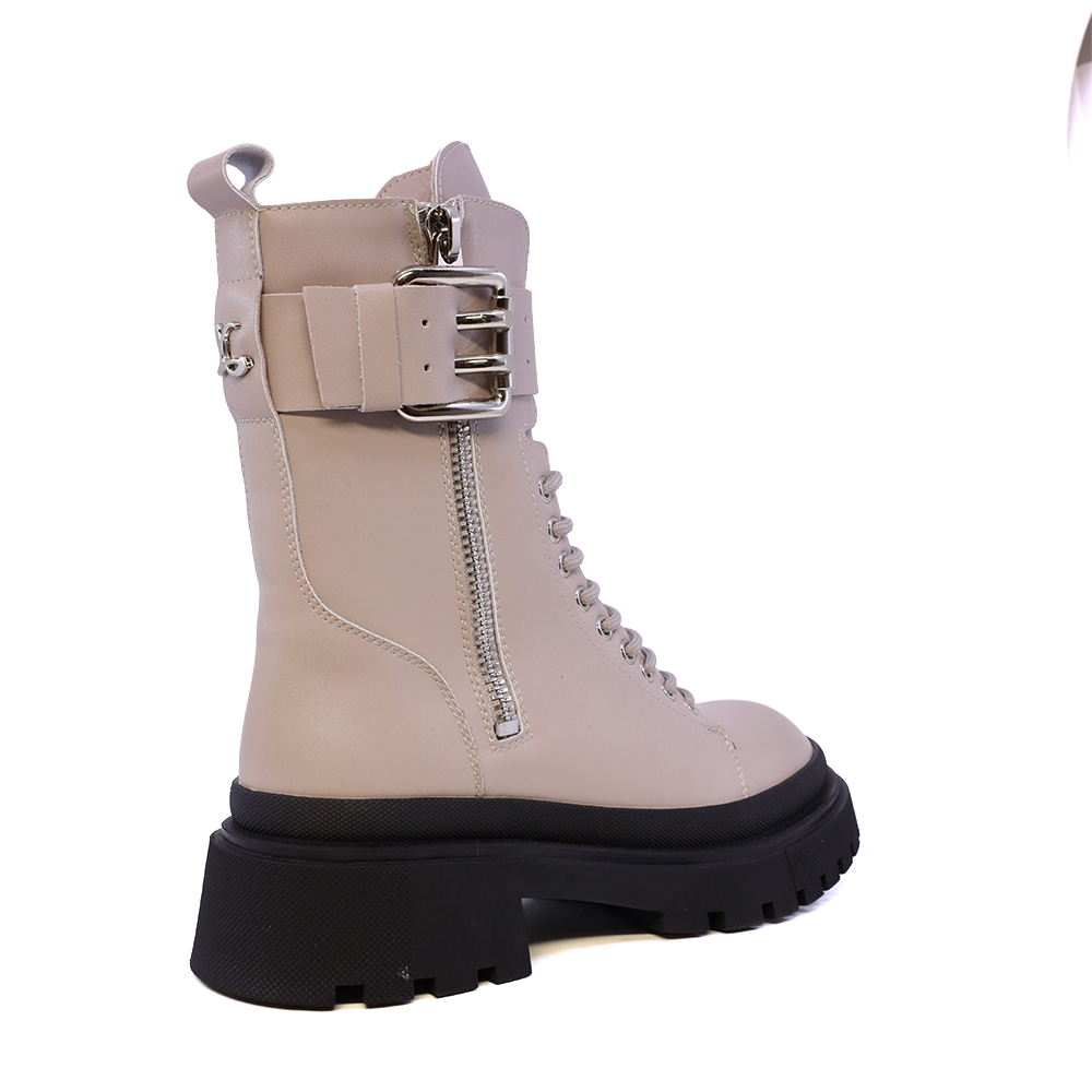 Ghete biker femei Luca di Gioia gri din piele 1292dg4161gr