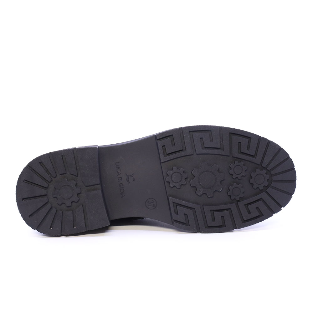 Ghete biker femei Luca di Gioia negre din piele 1292DG 1164N