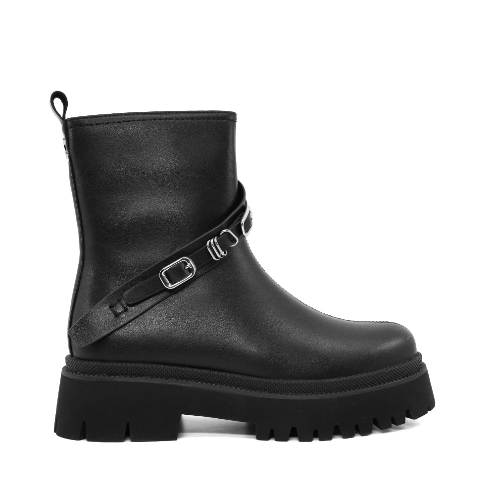 Ghete biker femei Luca di Gioia negre din piele 1262DG1651N
