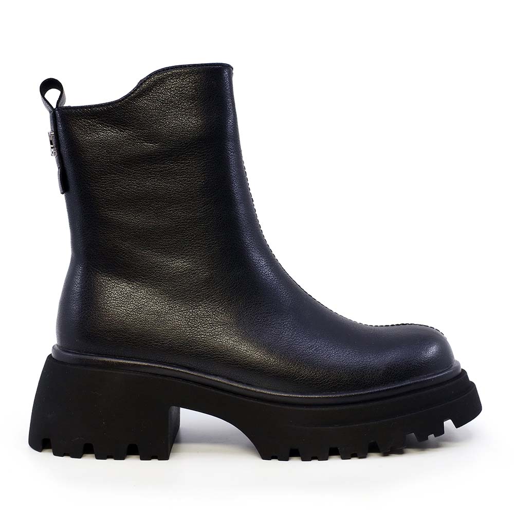 Ghete biker femei Luca di Gioia negre din piele 1292dg1190n