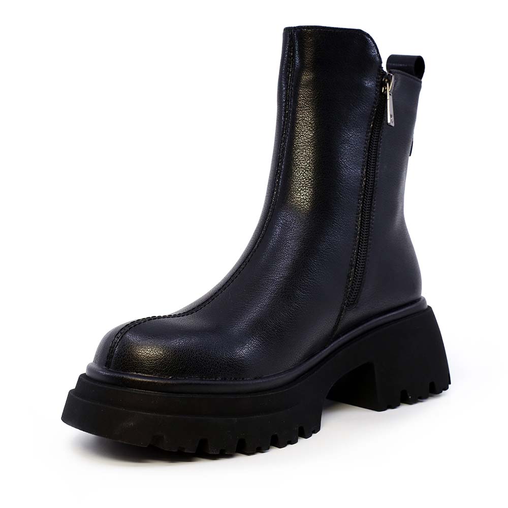 Ghete biker femei Luca di Gioia negre din piele 1292dg1190n