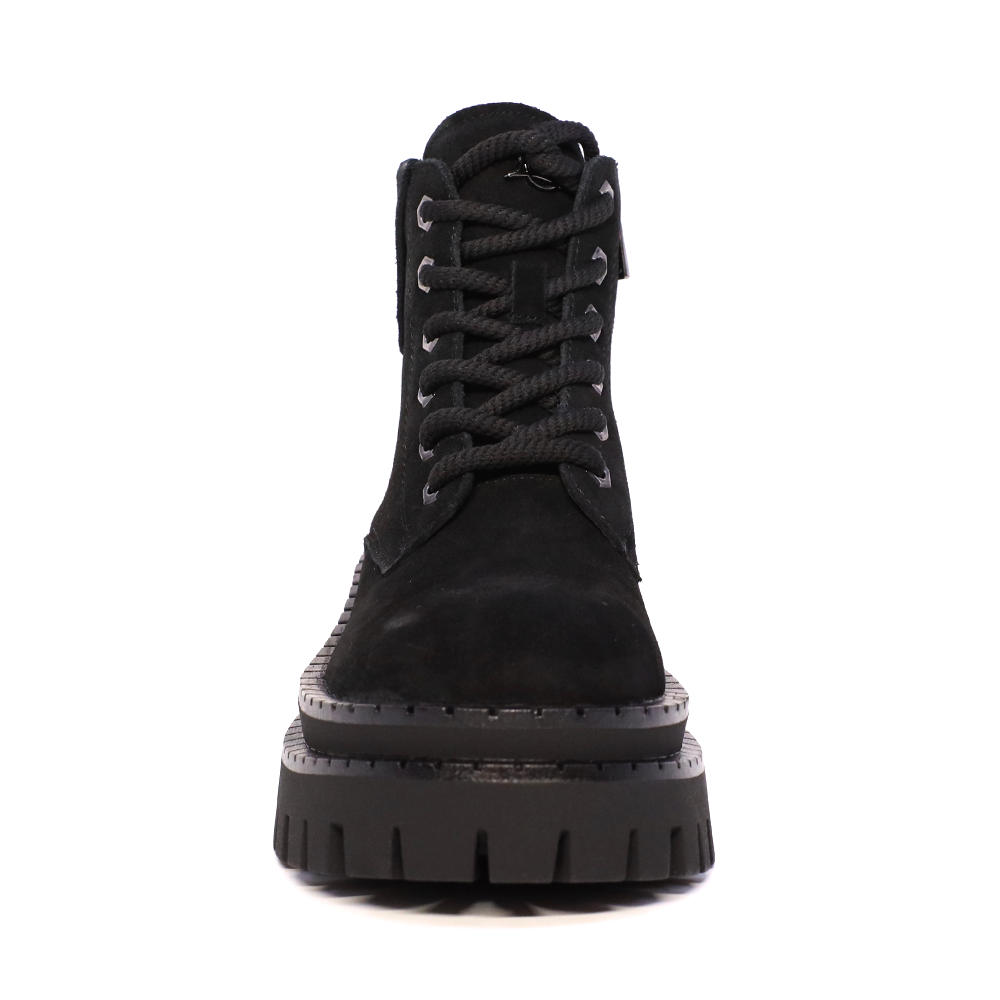Ghete chunky femei Luca di Gioia negre din piele întoarsă 1290DG3320VN