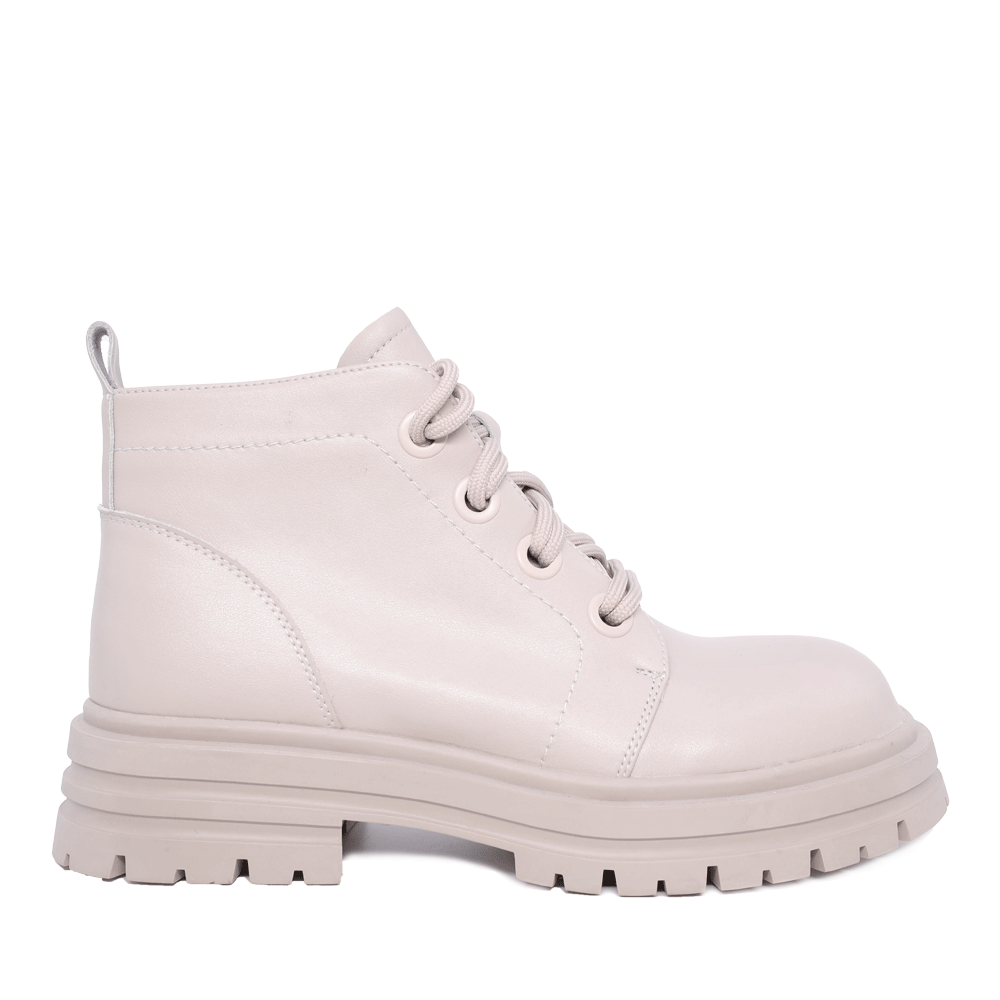 Ghete cu șiret femei Luca di Gioia taupe din piele naturală  1266DG8010TA