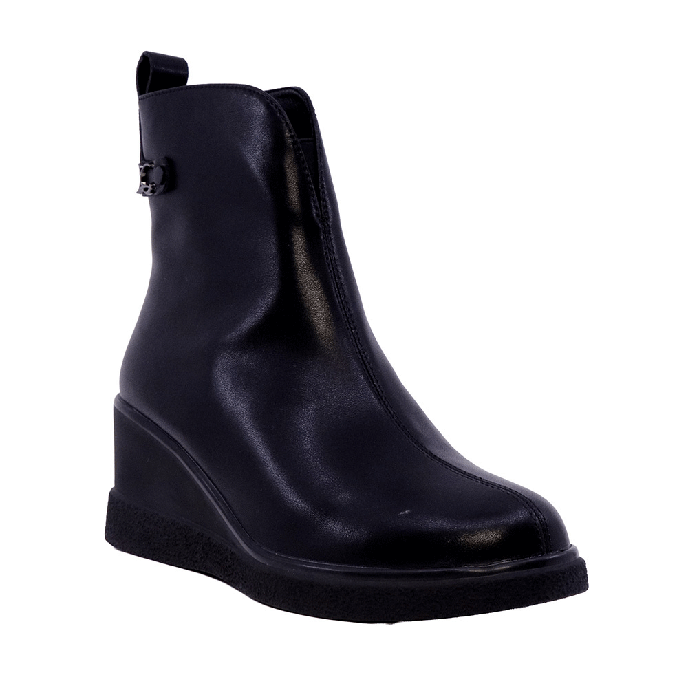 Ghete cu platformă femei Luca di Gioia negre din piele 3842DG030N