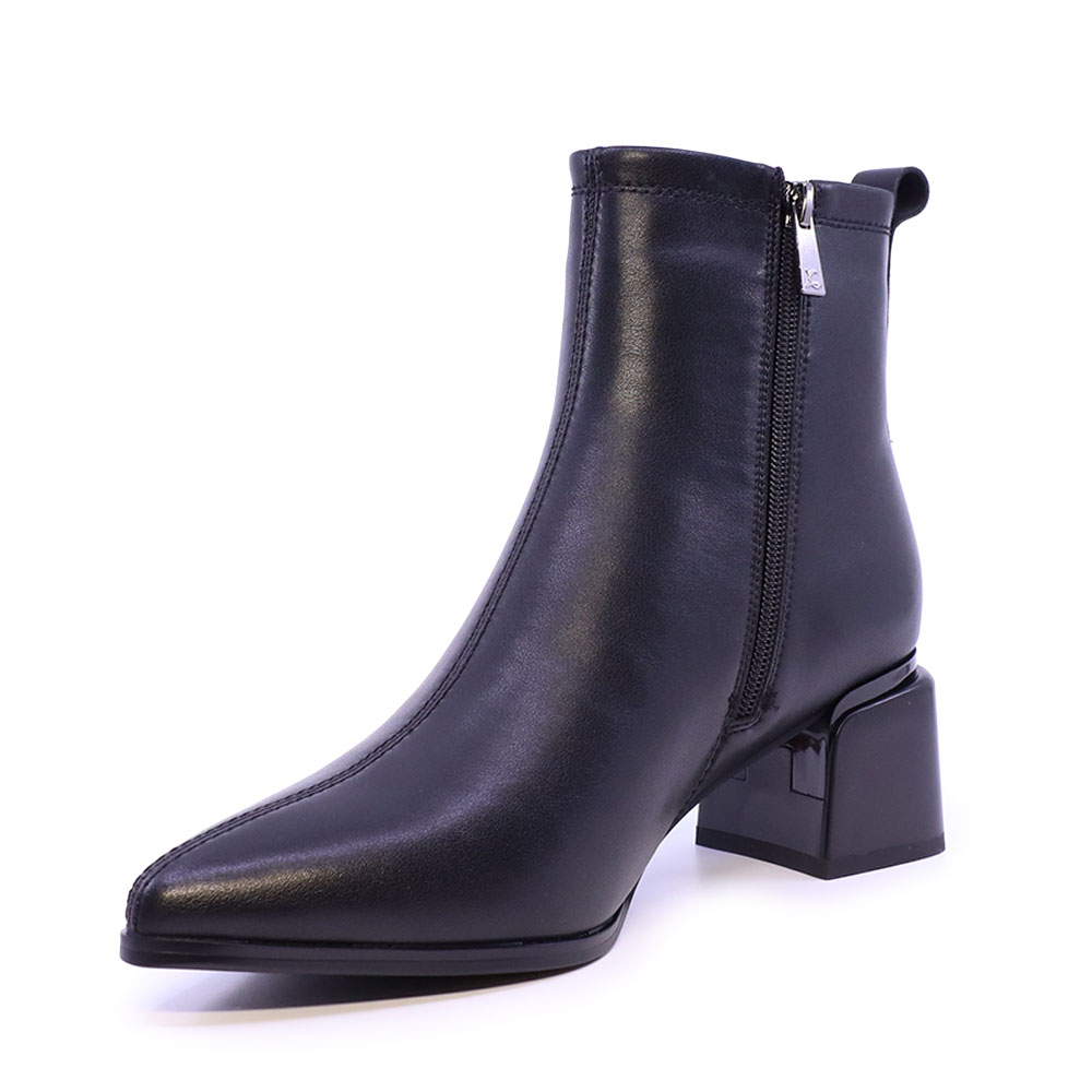 Ghete cu toc femei Luca di Gioia negre din piele 1262DG7641N