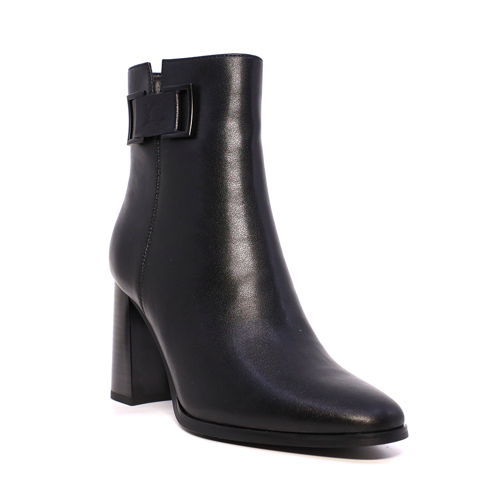 Ghete cu toc înalt femei Luca di Gioia negre din piele 1260DG1210N - 1 | YEO