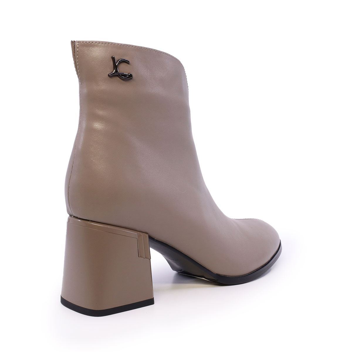 Ghete cu toc mediu femei Luca di Gioia taupe din piele 1260DG6410TA