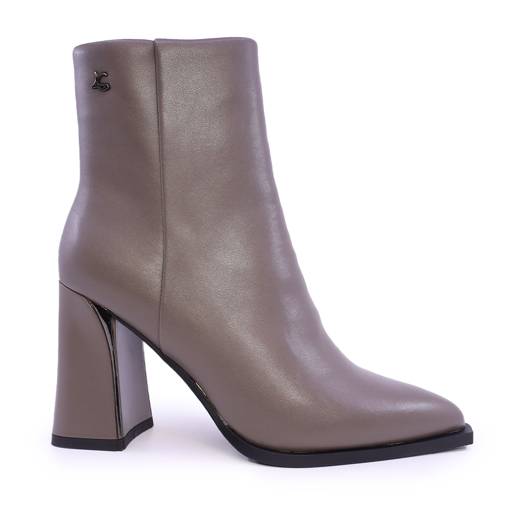 Ghete femei cu toc  Luca di Gioia taupe din piele  1158DG6298TA