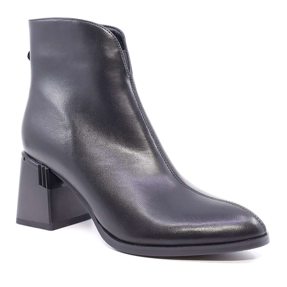 Ghete femei Luca di Gioia negre din piele naturală cu toc mediu  1260dg6410n - 1 | YEO