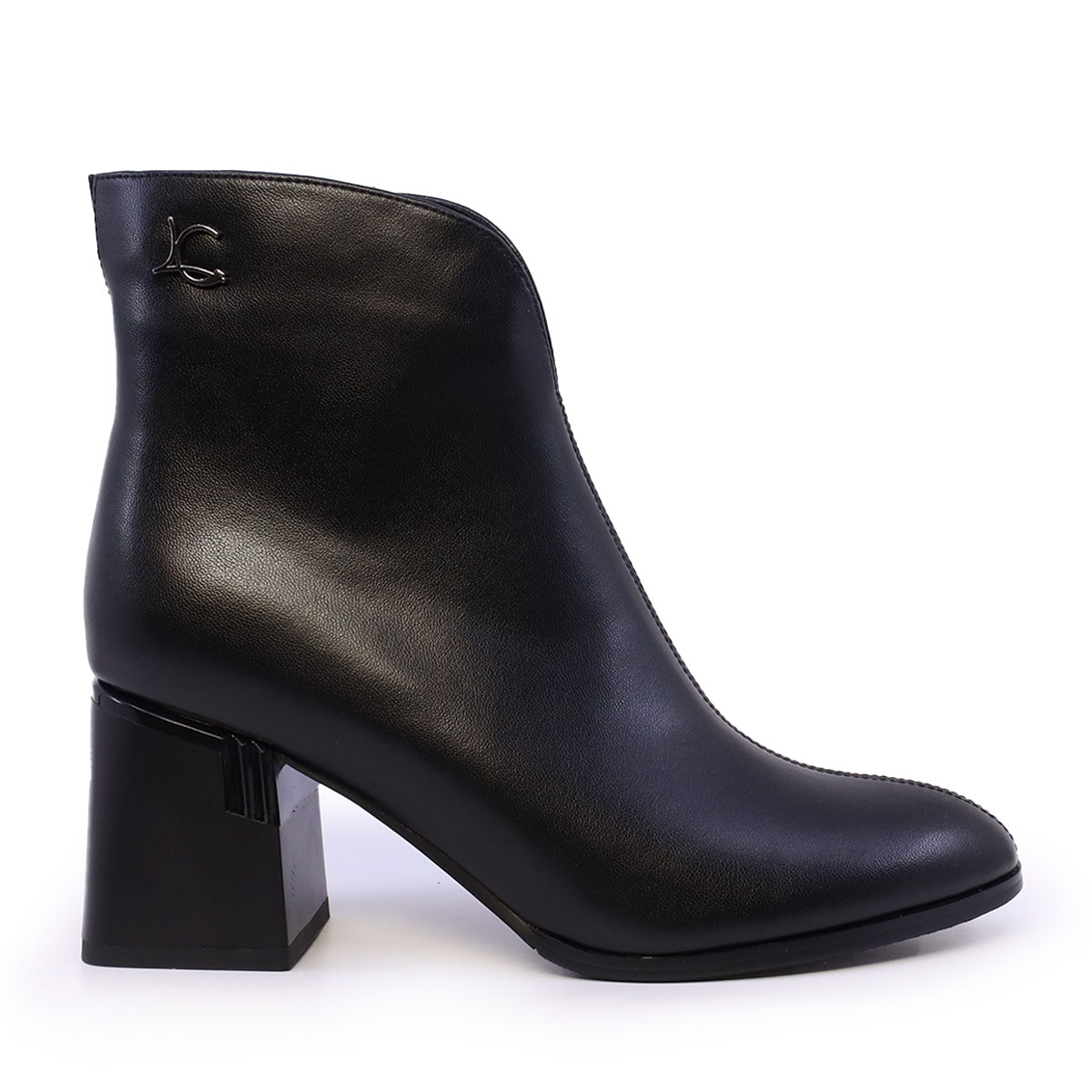 Ghete femei Luca di Gioia negre din piele naturală cu toc mediu  1260dg6410n