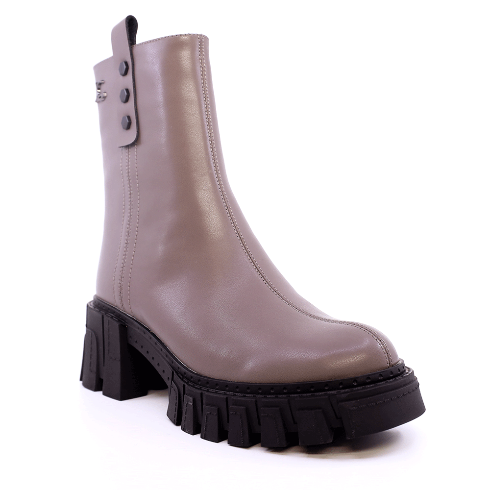 Ghete femei Luca di Gioia taupe din piele  1298DG2671TA - 1 | YEO