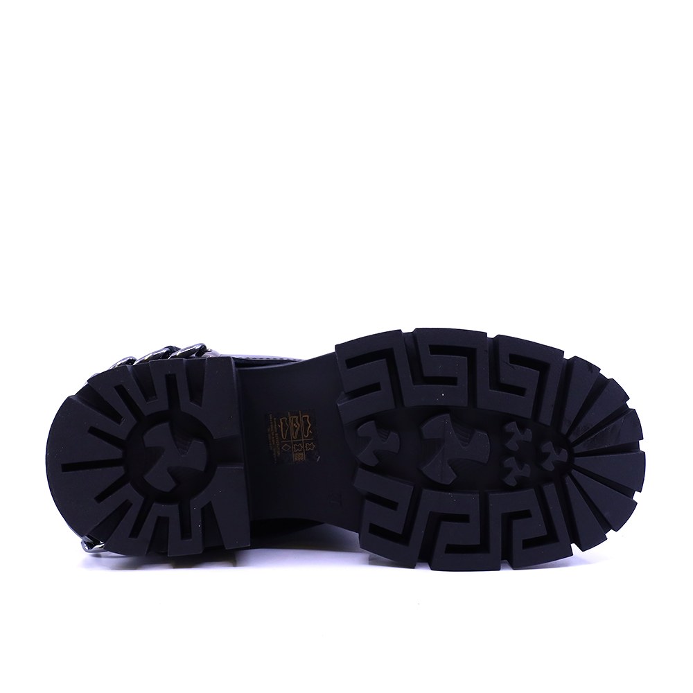 Ghete tip biker femei Luca di Gioia negre din piele naturală 1570DG1001N
