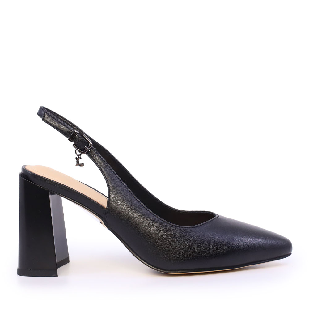 Pantofi slingback femei Luca di Gioia negri din piele 1261DD9331N